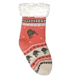 CHILD Fluffy Kiwi Socks - 55295 SET of 2
