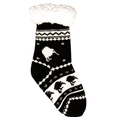 CHILD Fluffy Kiwi Socks - 55297 SET of 2