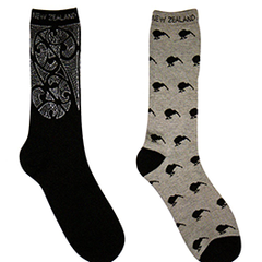 MEN Kiwi & Tattoo Wool Blend Socks - 55335/ 36 Set Of 4