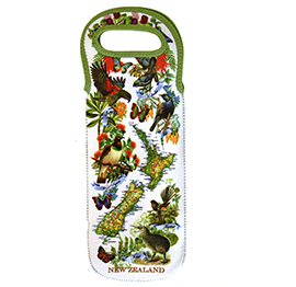 NZ Birds & Flowers Wine Bottle Cooler - 82310