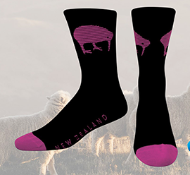 Kiwi Men's Merino Socks - SK380WINE
