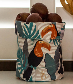 Toucan Pot Plant/ Storage Cover - TEPB70