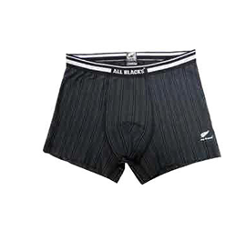 All Blacks Pinstripe Boxer Shorts - UND105AB-BLK