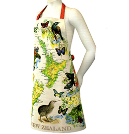 New Zealand Map Designer Apron - 65206