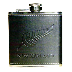 New Zealand Fern Embossed Hip Flask - 82247