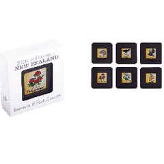 New Zealand Birds & Flowers Coasters - COAS13