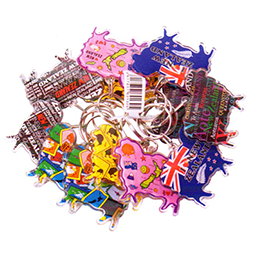 Set of 12 Assorted Sheep Key Rings - K287-12PK