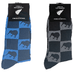 MENS NZ Kiwis Business Socks - SOX42 43 SET OF 2