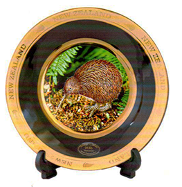 Kiwi Souvenir Plate - PLA304