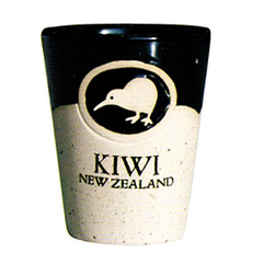 Stoneware Kiwi Shot Glasses - 10411 Set of 2
