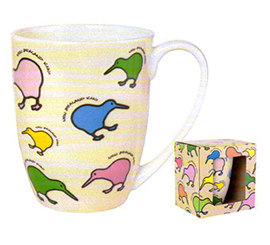 Quirky Kiwis Bone China Mug - MUG30B