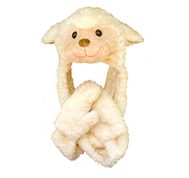 Lamb Hat With Scarf Combo - 60010