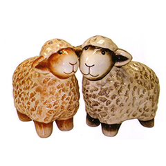 Coloured Sheep Salt & Pepper Shakers - 10418