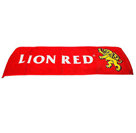 Lion Red Beer Bar Towel - 1016459