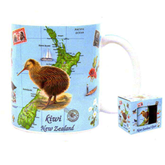 Kiwi & Map Mug - MUG105