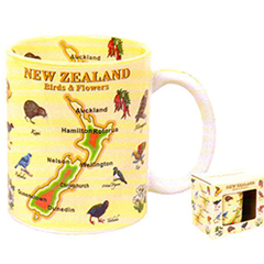 NZ Birds & Map Mug - MUG116