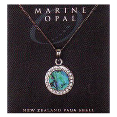 Paua Fine Chain Necklace - PJS1