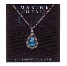 Paua Fine Chain Necklace - PJS82
