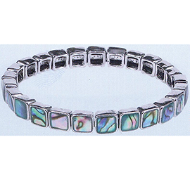 Squares Light Paua Bracelet - EBR2N