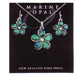 Flower Necklace & Earrings - SET116