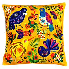 Retro NZ Birds Cushion Cover - 65272