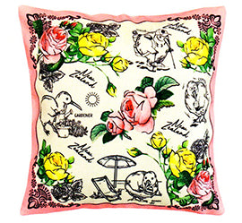 Kiwis & Flowers Cushion Cover - 65274