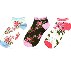 Flowers Sports Socks - 55163/64/66 SET of 6