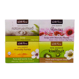 Manuka Honey, Rotorua Mud, Kiwifruit & Flowers Guest Soap - GS4A